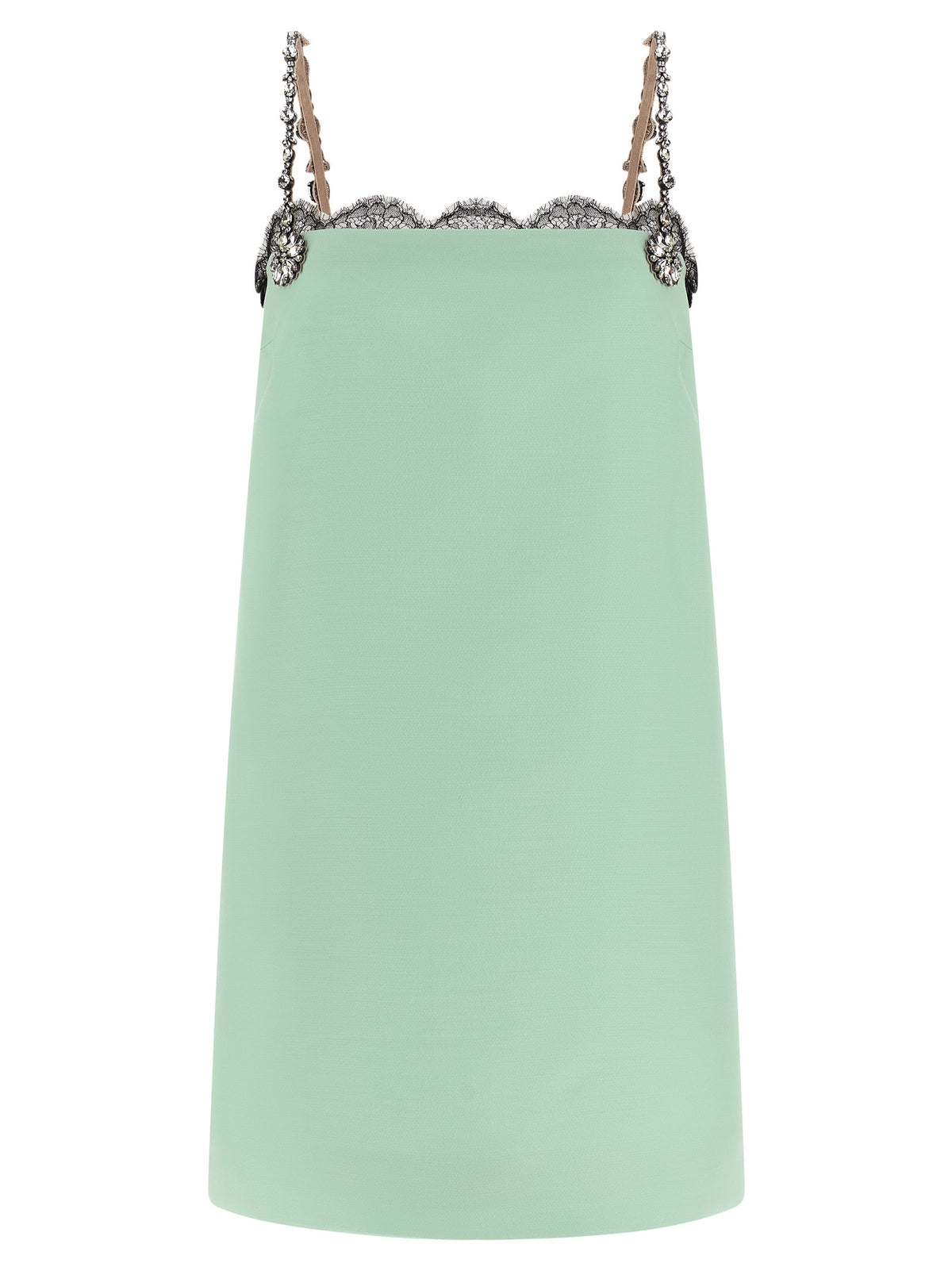 Valentino Garavani Bicolor Virgin Wool Short Dress