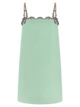 Valentino Garavani Bicolor Virgin Wool Short Dress