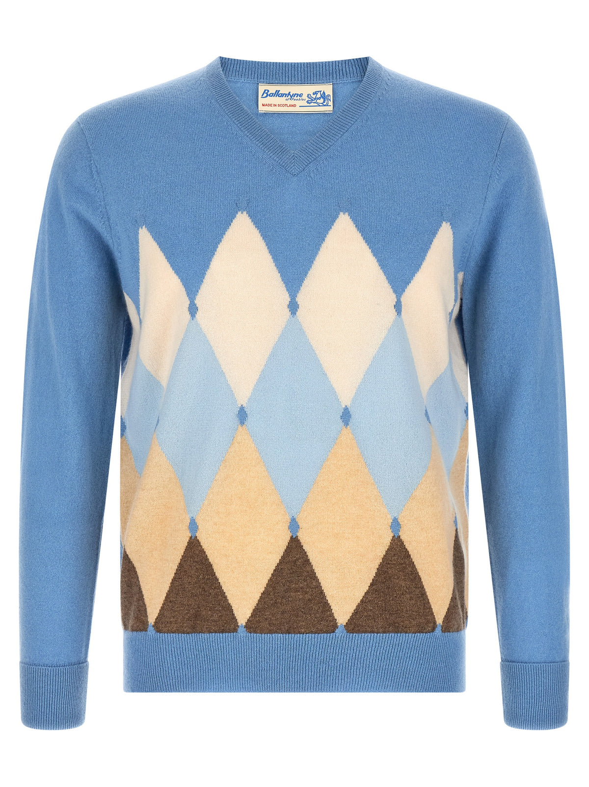 Ballantyne Blue Cashmere Cardigan