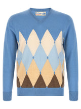 Ballantyne Blue Cashmere Cardigan