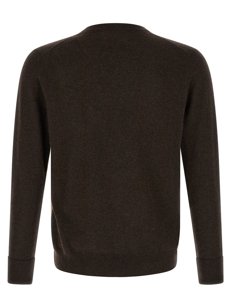 Ballantyne Brown Cashmere Cardigan - Timeless Elegance