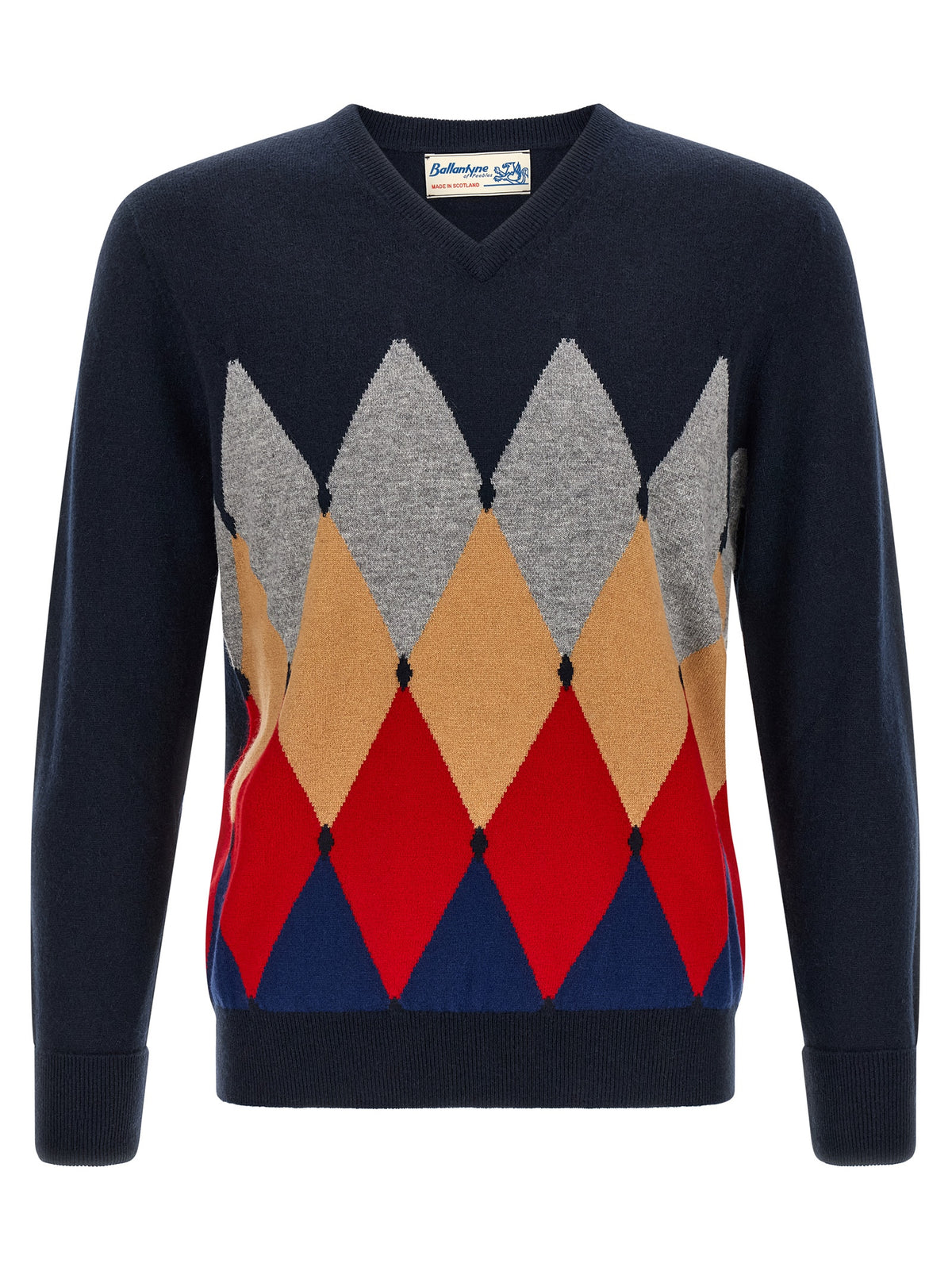 Ballantyne Blue Cashmere Cardigan