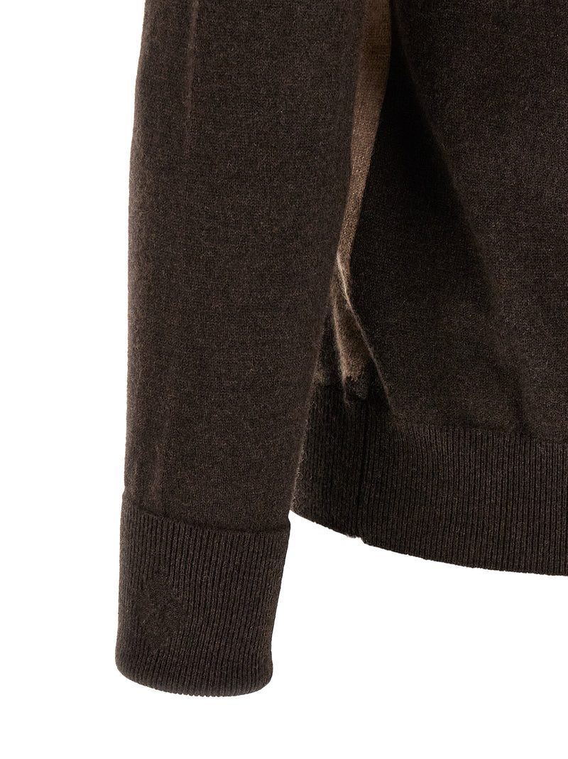 Ballantyne Brown Cashmere Cardigan - Timeless Elegance