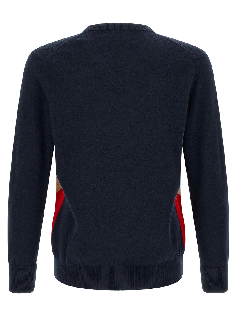 Ballantyne Blue Cashmere Cardigan - Luxurious Scottish Knitwear