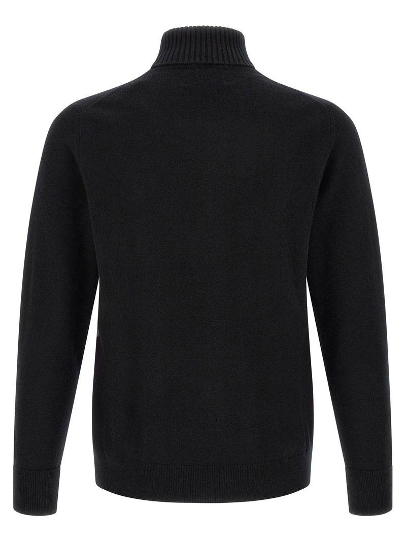 Ballantyne Black Cashmere Cardigan - Luxury Knitwear