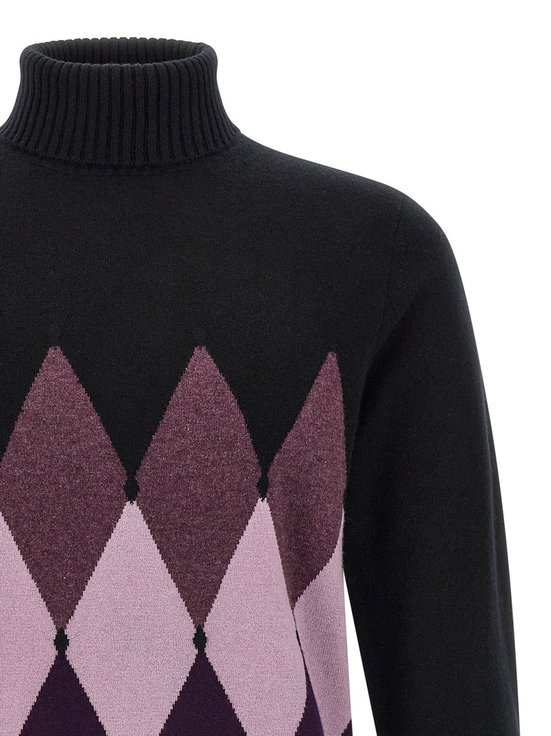 Ballantyne Black Cashmere Cardigan - Luxury Knitwear