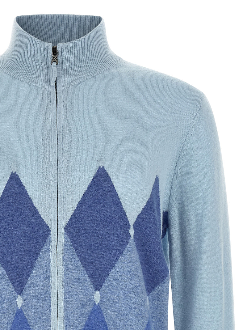 Ballantyne Blue Cashmere Cardigan - Luxurious Comfort