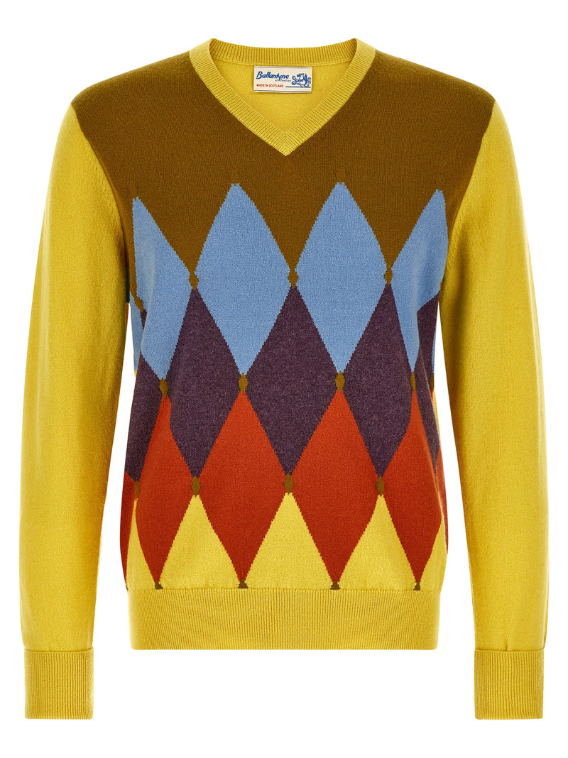Ballantyne Multicolor Cashmere Cardigan for Men