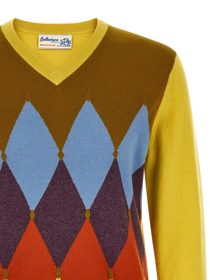 Ballantyne Multicolor Cashmere Cardigan for Men