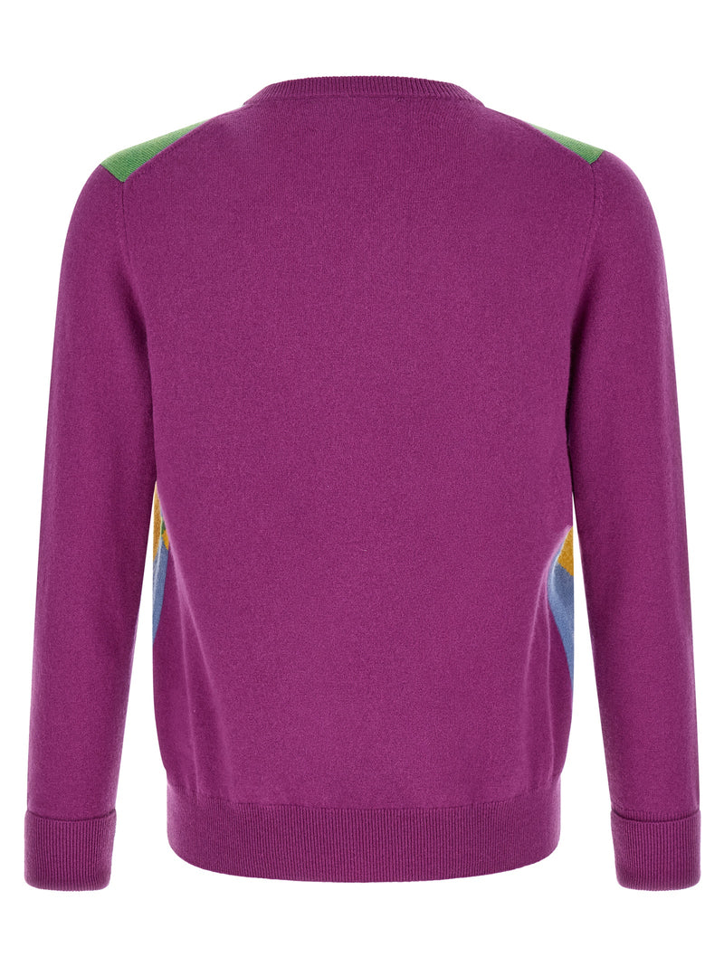 Ballantyne Purple Cashmere Cardigan - Luxury Knitwear