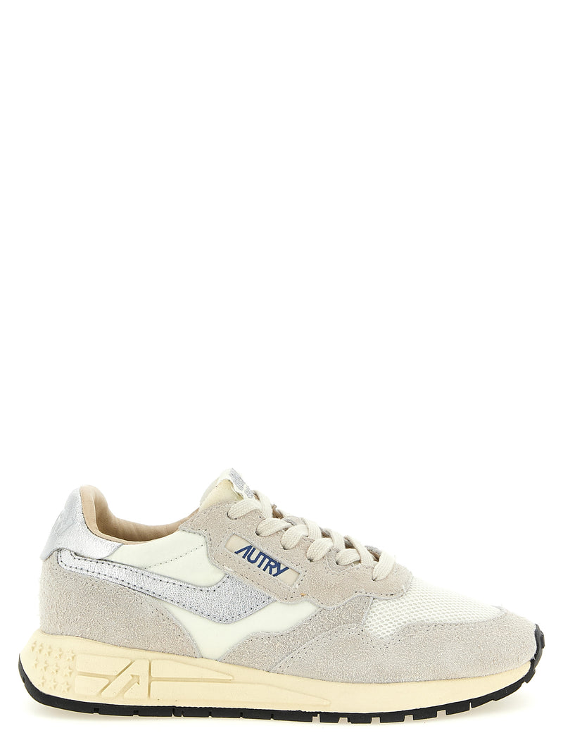 Autry White Cowhide Athletic Sneakers - Reelwind Low