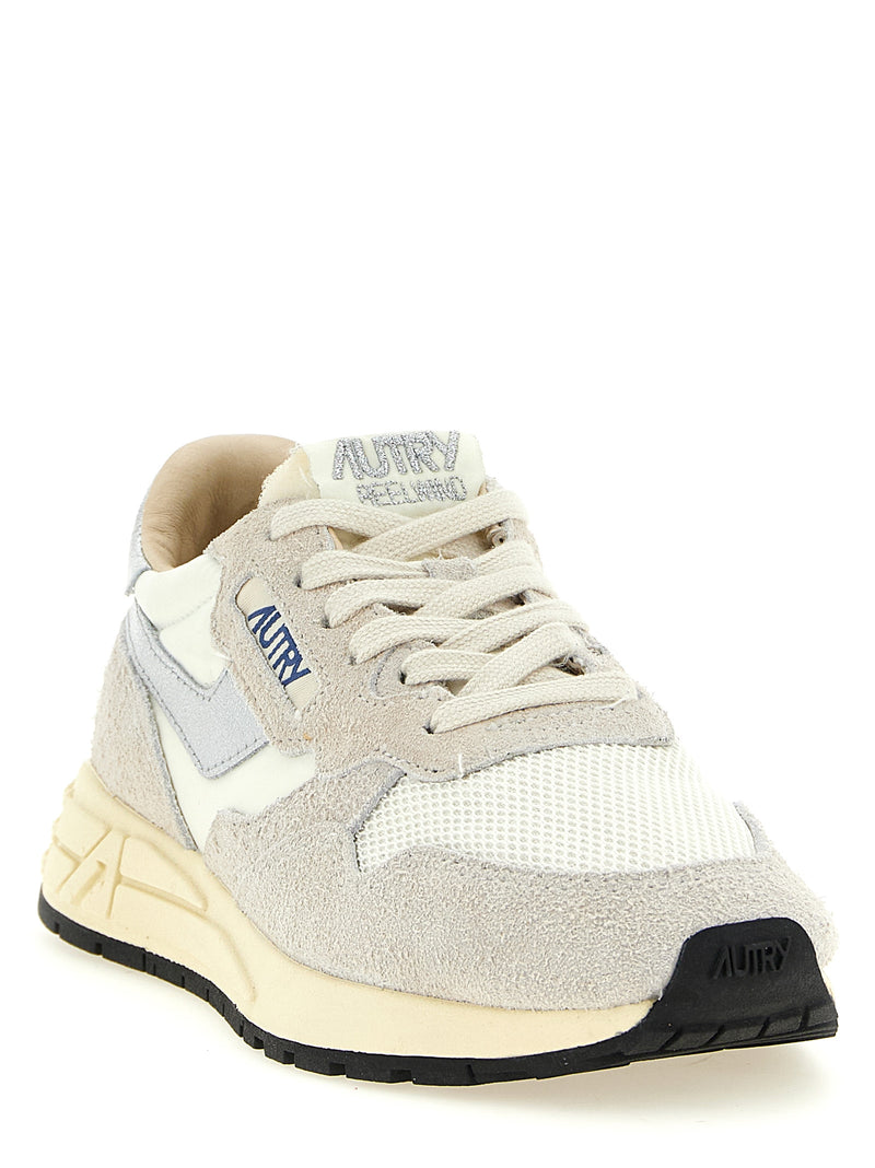 Autry White Cowhide Athletic Sneakers - Reelwind Low