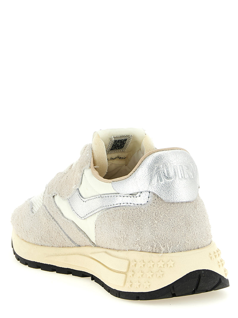 Autry White Cowhide Athletic Sneakers - Reelwind Low