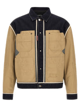 Dsquared² Beige Cotton Denim Jacket