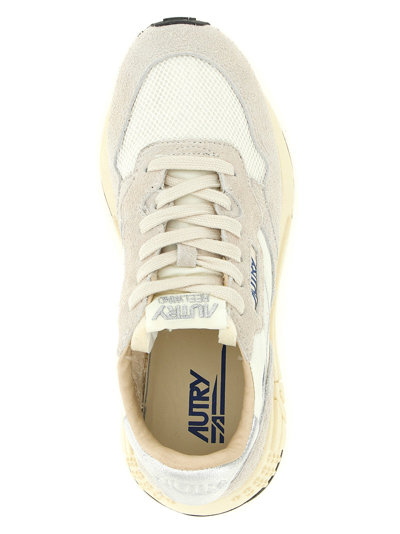 Autry White Cowhide Athletic Sneakers - Reelwind Low