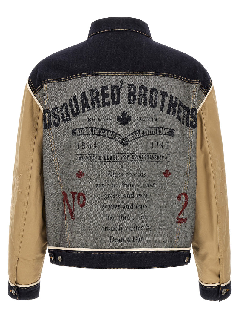 Dsquared² Beige Cotton Denim Jacket - Stylish Casual Outerwear