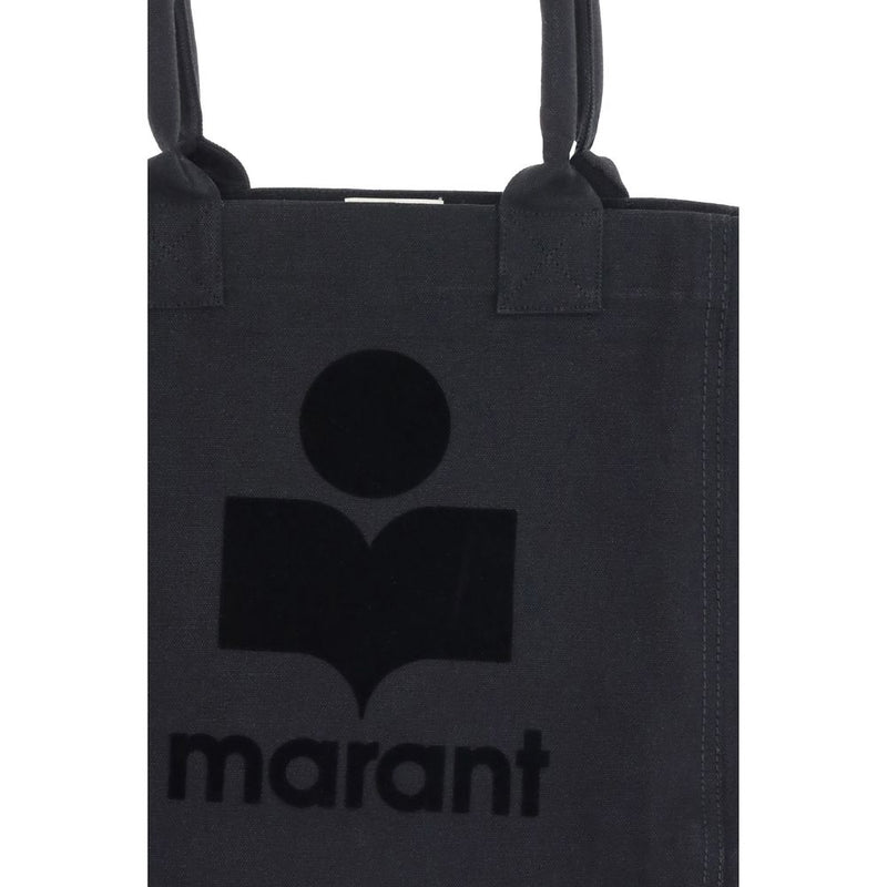 Isabel Marant Yenky Small Black Cotton Shoulder Bag