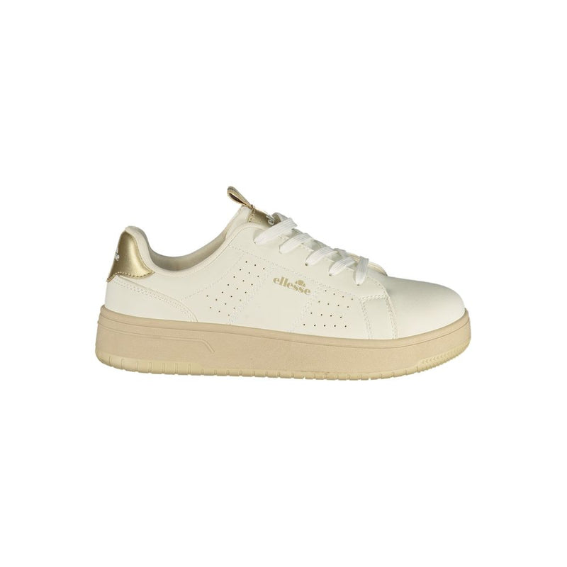 Ellesse Bianco Polyurethane Women's Sneaker - Stylish Comfort