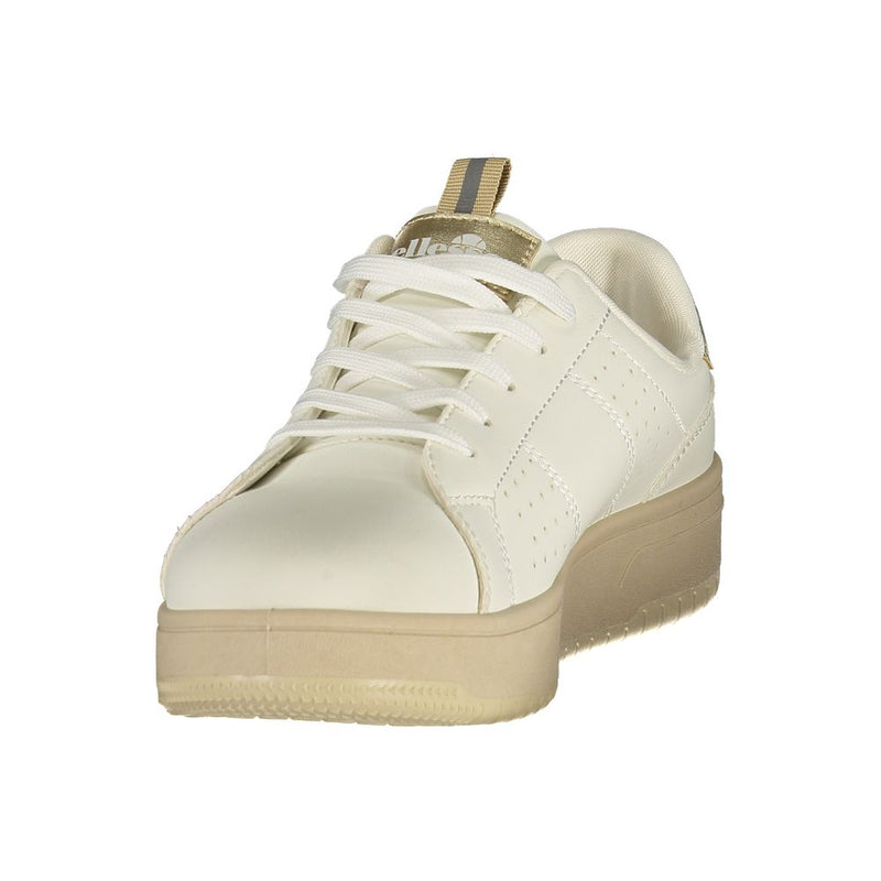 Ellesse Bianco Polyurethane Women's Sneaker - Stylish Comfort