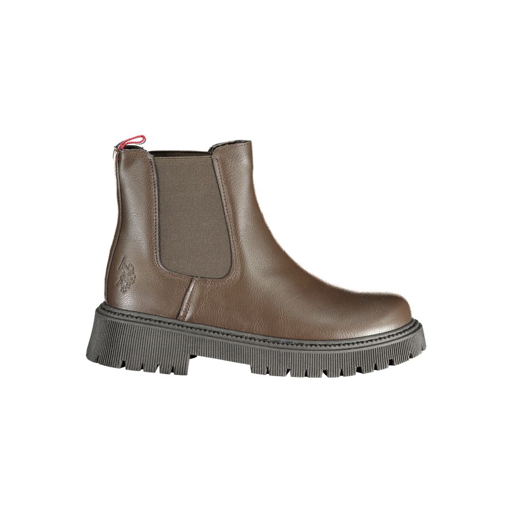 U.S. POLO ASSN. Brown Polyester Women's Boot
