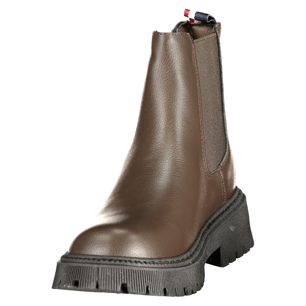 U.S. POLO ASSN. Brown Polyester Women's Boot