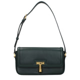 Tom Ford Green Leather Shoulder Bag