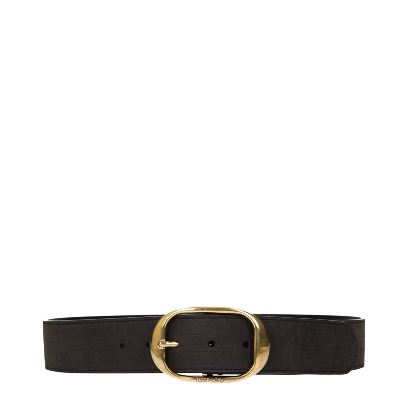 Tom Ford Brown Leather Regular Belt