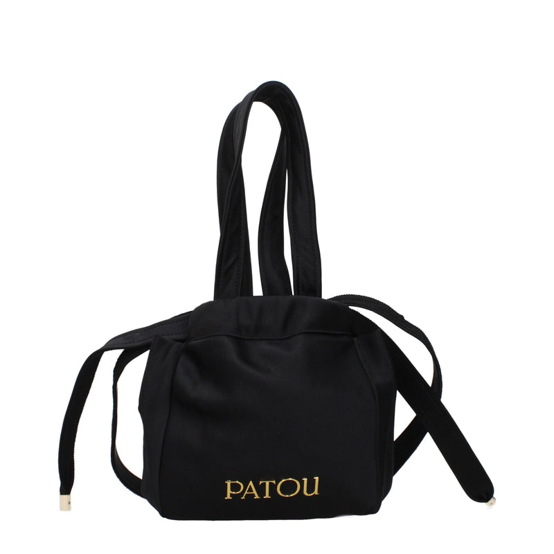 Patou Black Fabric Handbag - Stylish and Versatile