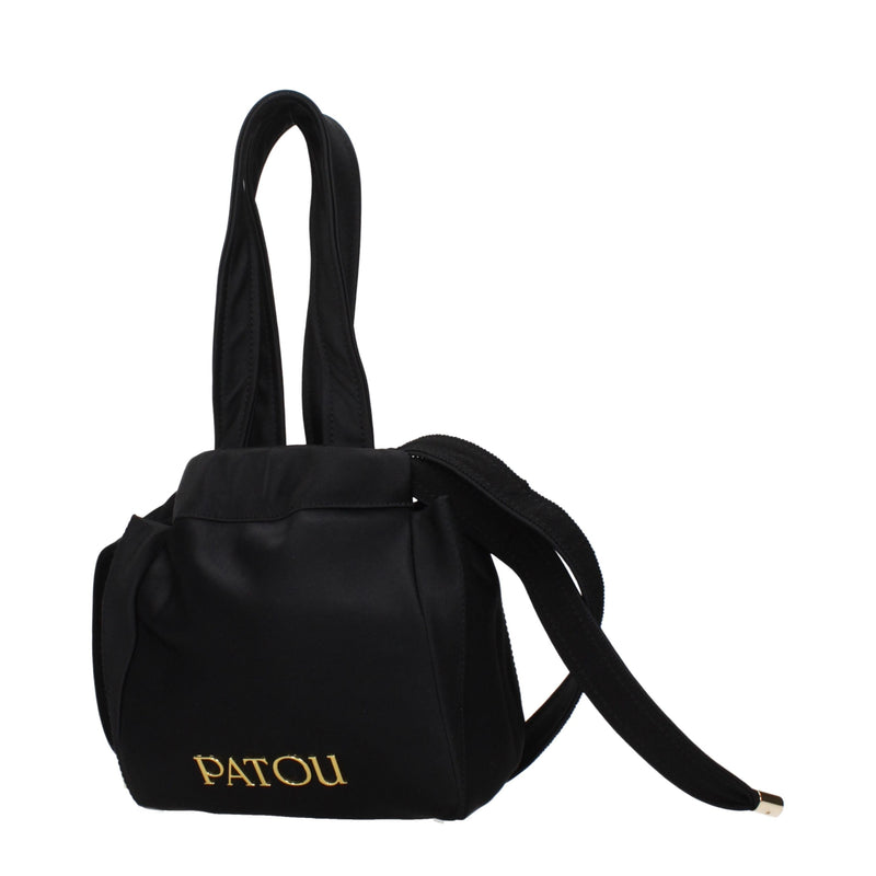 Patou Black Fabric Handbag - Stylish and Versatile