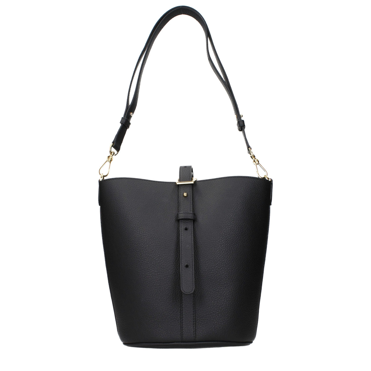 Patou Black Leather Crossbody Bag
