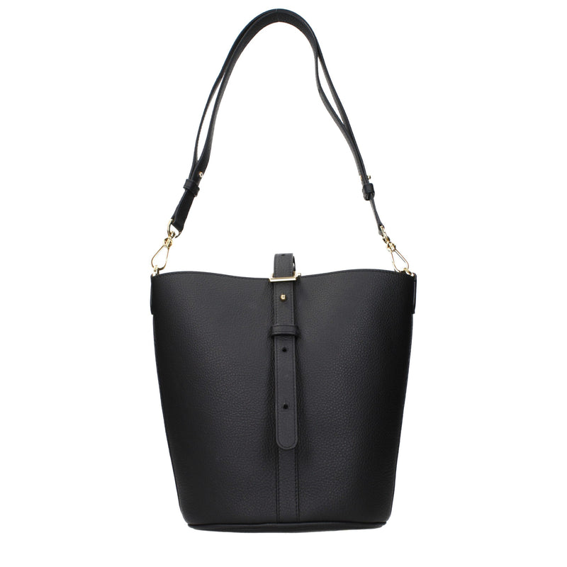 Patou Black Leather Crossbody Bag - Stylish & Versatile
