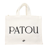 Patou White Fabric Handbag