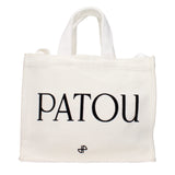 Patou White Cotton Handbag