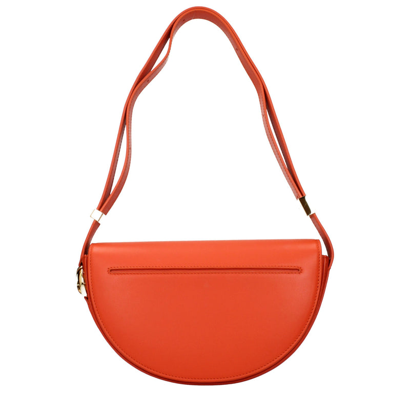 Patou Orange Leather Shoulder Bag - Stylish & Versatile