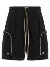 DRKSHDW Black Cotton Bermuda Shorts