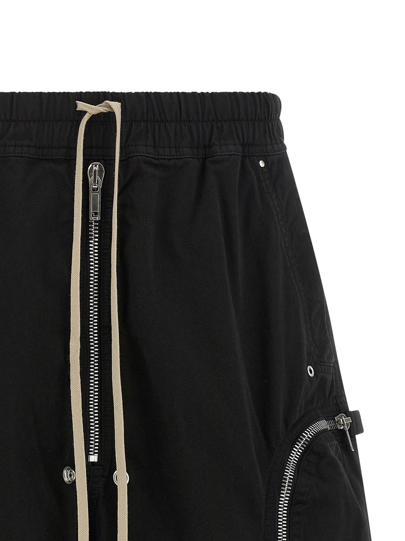 DRKSHDW Bauhaus Black Cotton Bermuda Shorts for Men