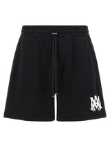 Amiri Black Cotton Bermuda Shorts