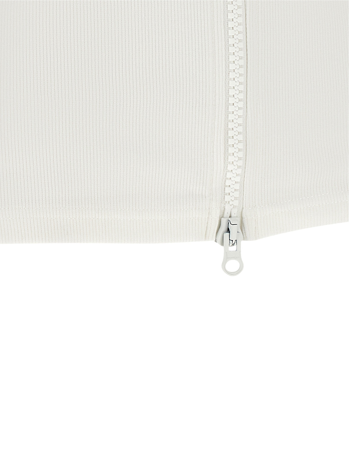 Courrèges White Cotton Sleeveles T-Shirt