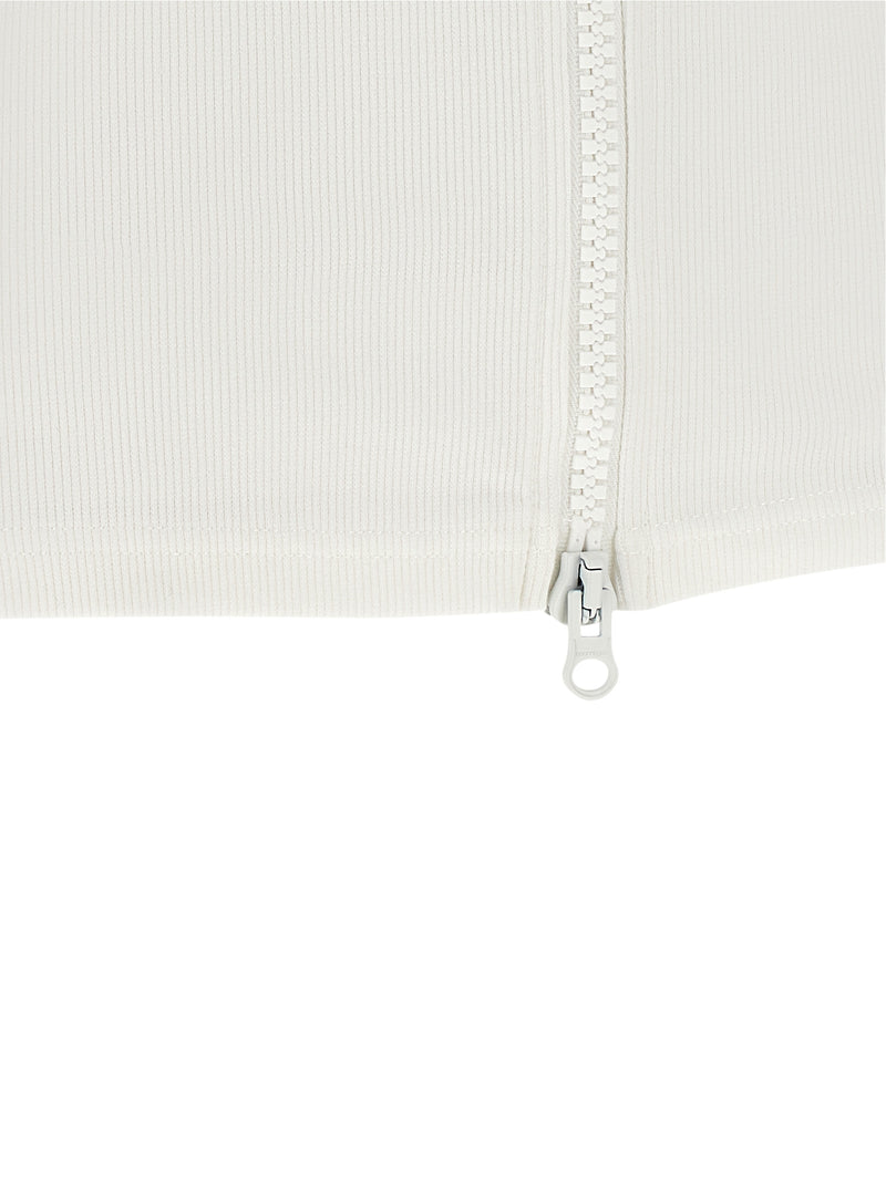 Courrèges White Cotton Sleeveless T-Shirt