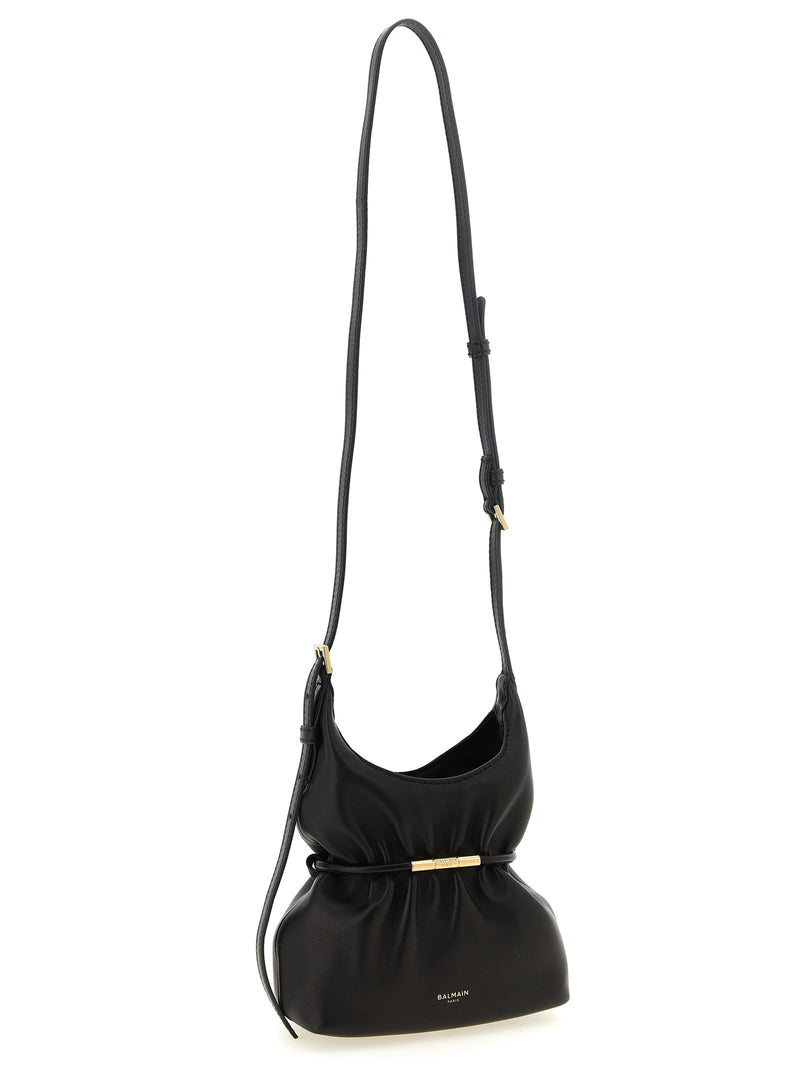 Balmain Black Lamb Leather Handbag - Elegant & Versatile