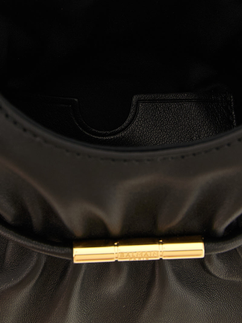Balmain Black Lamb Leather Handbag - Elegant & Versatile