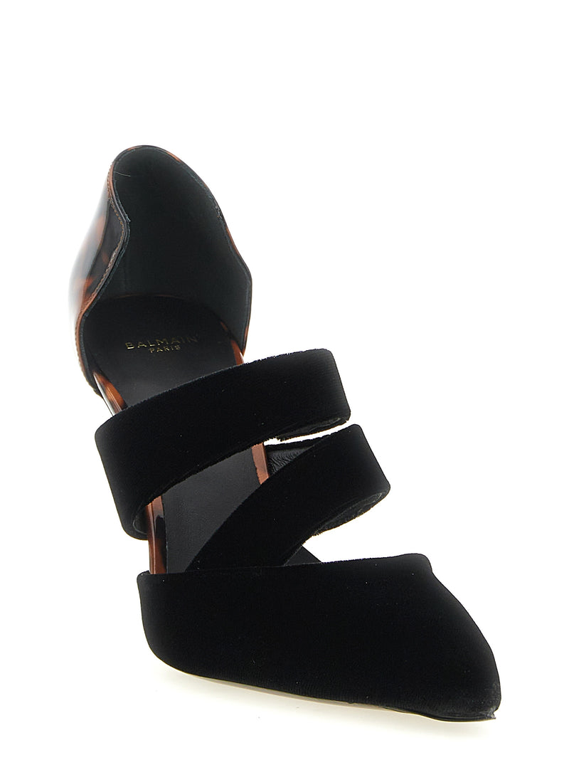Balmain Black Viscose High Heel Pumps for Women