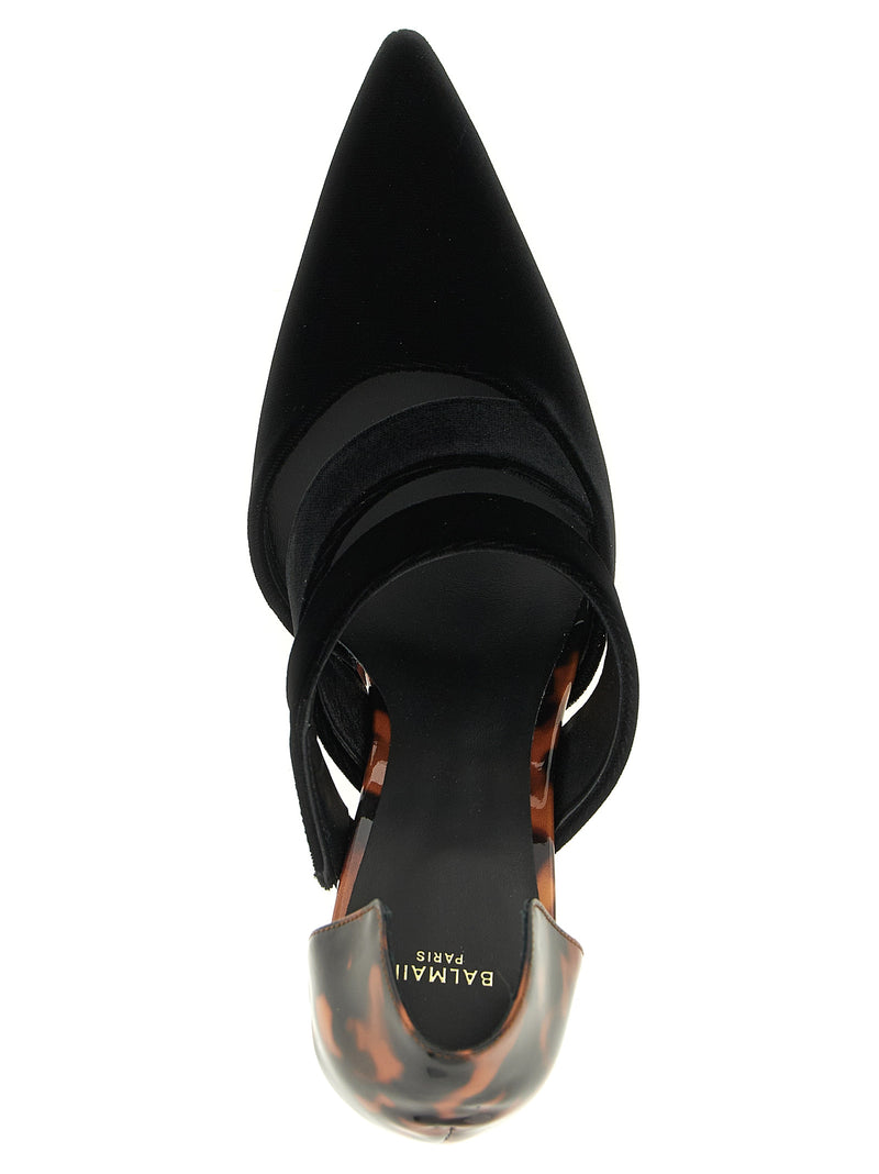 Balmain Black Viscose High Heel Pumps for Women