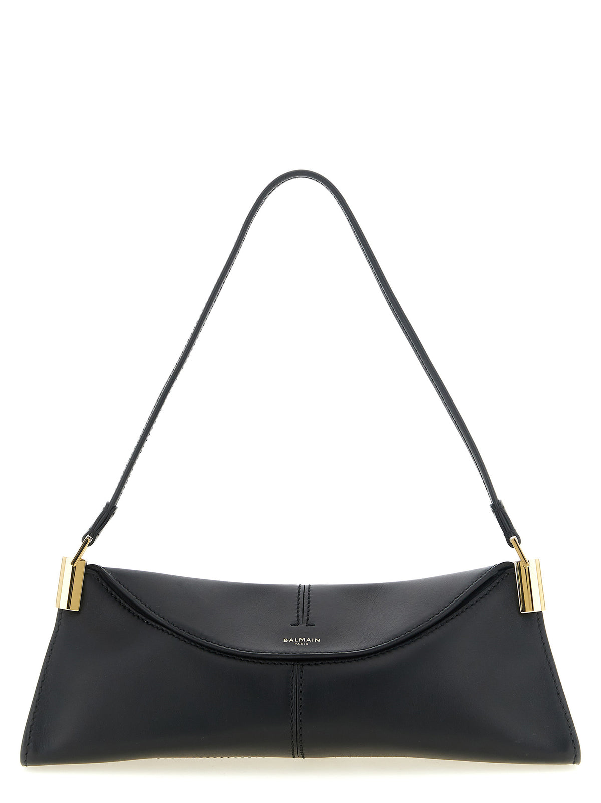 Balmain Black Calfskin Shoulder Bag