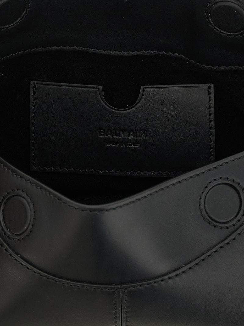 Balmain Black Calfskin Shoulder Bag - 64-83 Model