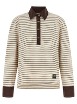 Ganni Brown Cotton Cardigan