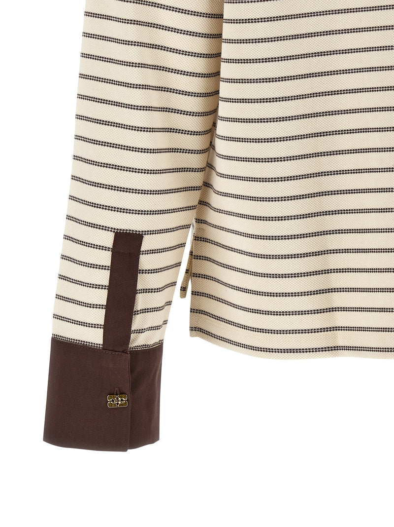 Ganni Brown Cotton Cardigan - Modern Minimalism