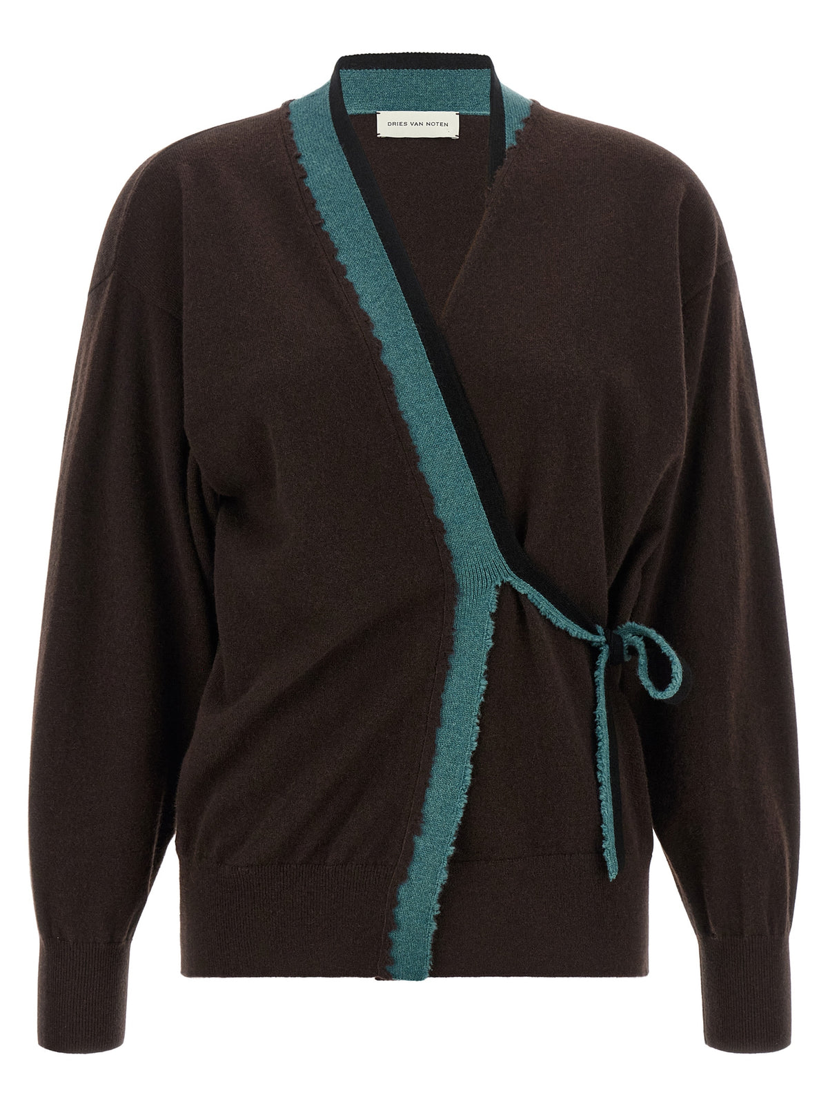 Dries Van Noten Brown Cashmere Cardigan