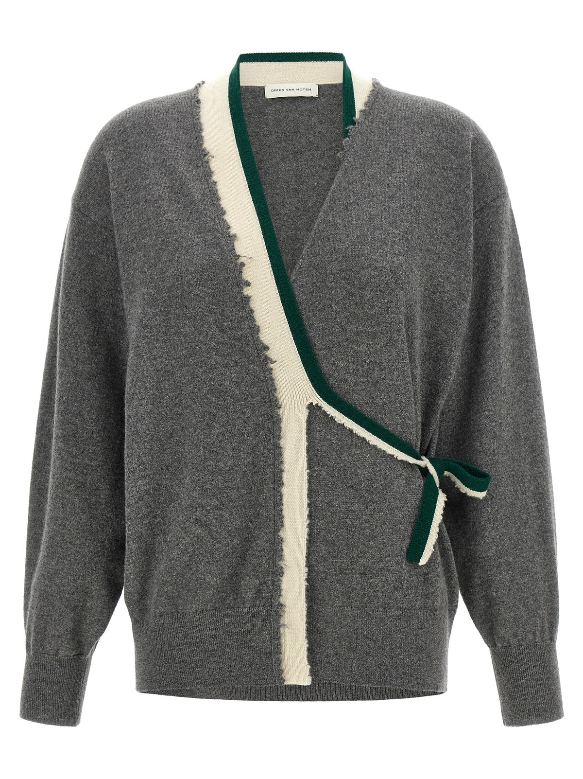 Dries Van Noten Gray Cashmere Cardigan