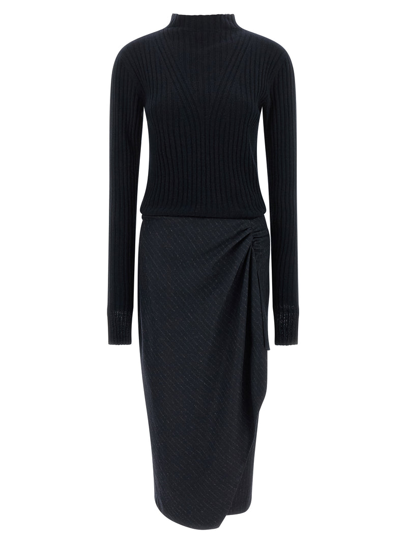 PINKO Dianella Blue Midi Dress - Elegant & Contemporary Design